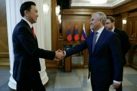 В Госдуме прошла двусторонняя встреча Володина с председателем парламента Монголии