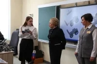 Матвиенко посетила в Кургане школу, построенную в рамках нацпроекта «Образование»