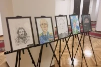 В Госдуме открылась выставка детских рисунков «Мой папа — герой»
