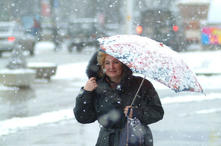 Синоптики предупредили о мокром снеге в Москве в ночь на 7 апреля