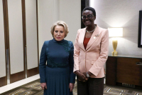 Матвиенко отметила консолидирующую роль председателя МПС Эксон