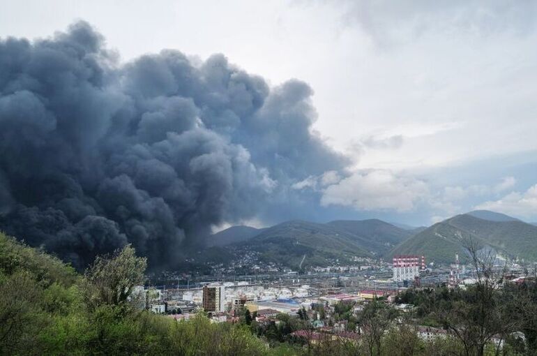 На морском терминале в Туапсе ликвидировали открытое горение
