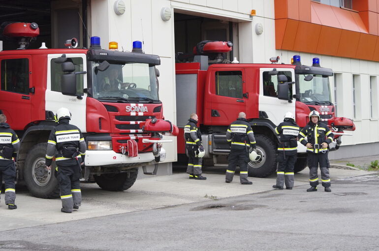 В Туапсе потушили пожар на морском терминале
