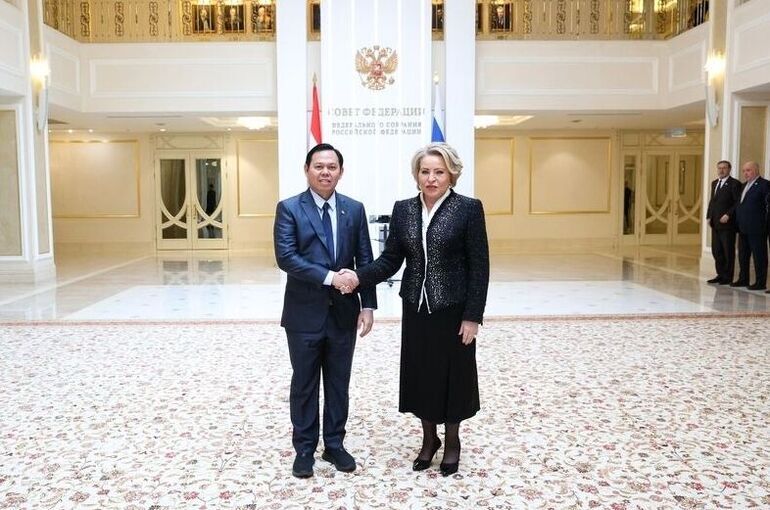 Матвиенко: Российские парламентарии стремятся к развитию отношений с Индонезией