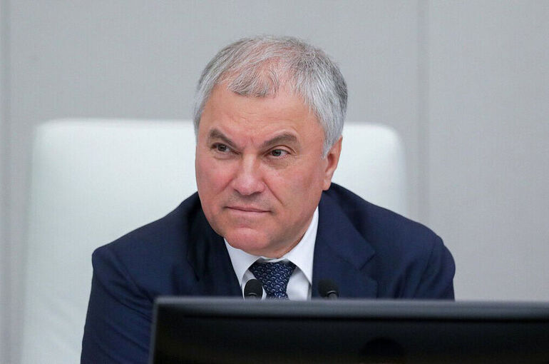Володин поздравил председателя парламента Ирана с переизбранием