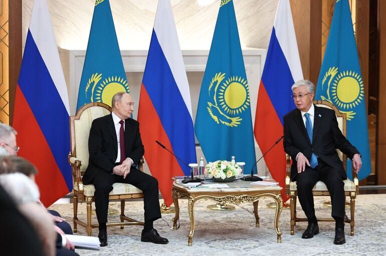 Путин: Россия и Казахстан демонстрируют образец конструктивного взаимодействия