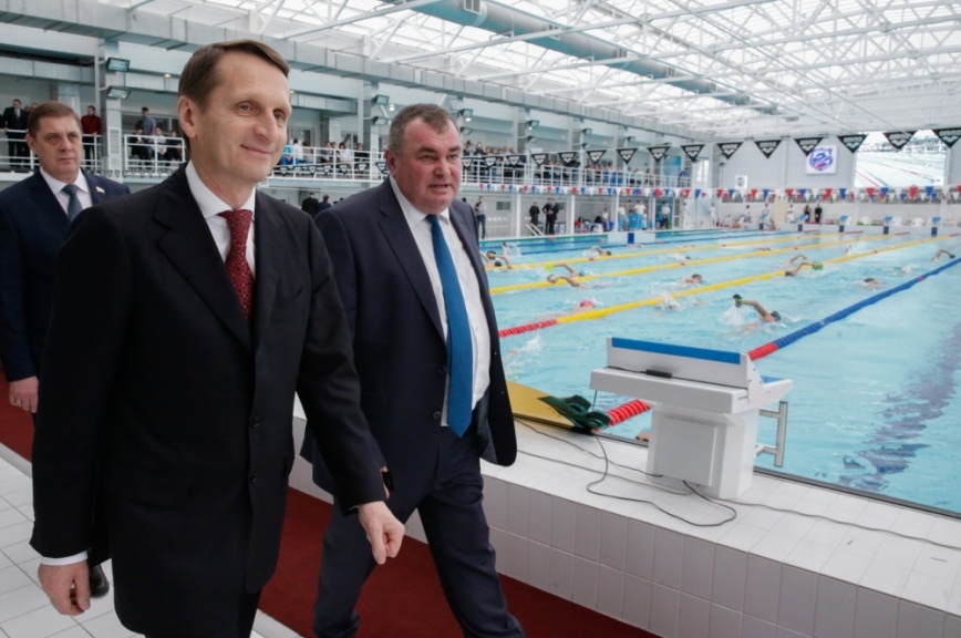 Сергей Нарышкин открыл в Волгограде суперсовременный плавательный бассейн