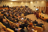 Затем участники перешли в зал, где прошёл концерт