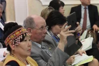 С тёплой, неформальной речью выступила Татьяна Сивцева, глава родовой кочевой общины (Якутия)