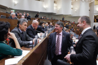 Сенаторы перед заседанием