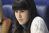 Сопредседатель ВОО «Союз добровольцев России», член Комиссии по взаимодействию со странами СНГ, ближайшего зарубежья и Совета Европы Молодёжного парламента при Государственной Думе Елена Еракина