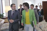 Телеведущий Максим Галкин и Председатель Госдумы Сергей Нарышкин