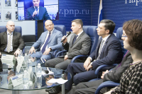 Участники пресс-конференции