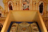 Икона, сделанная в пермском городе Соликамске несколько столетий назад, возвращена в город в 2005 году после хранения в музее им.А.Рублёва с 1965 по 2005 гг.