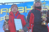 Анатолий Мяндин и Геннадий Торопов (серебро и золото) в классе Буран, ветераны