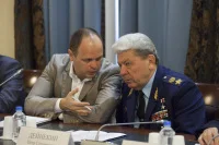 Антон Цветков с членом президиума «ОФИЦЕРОВ РОССИИ» , Героем Российской Федерации генералом армии Петром Дейнекиным.