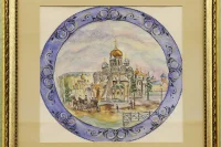Зеленкова Татьяна, 14 лет.
«Старая Москва. Соборная площадь в Кремле»