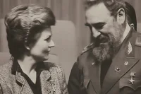 Терешкова на встрече с кубинским лидером Фиделем Кастро