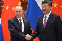 Путин встретил Си Цзиньпина в Кремле