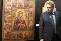 «От такой красоты даже не по себе становится», - вице-спикер Госдумы Пётр Толстой во время осмотра выставки «Достояние России. Страницы истории и духовные традиции»