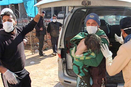 Российские военнослужащие начали эвакуацию раненых из пригородов Дамаска