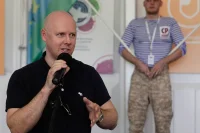 Член Комитета Совета Федерации по экономической политике Антон Беляков выступает перед участниками форума