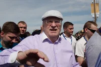 Лидер партии ЛДПР Владимир Жириновский охотно общался на «Территории смыслов» с членами молодёжного крыла партии