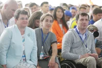 Губернатор Владимирской области Светлана Орлова и депутат Государственной Думы Михаил Терентьев на одной из дискуссионных площадок форума «Территория смыслов»