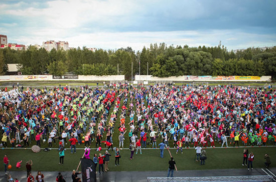 В Барнауле прошла самая массовая спортивная тренировка в России