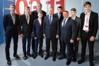 Путин поздравил футболистов клуба «Тотем» с открытием многофункционального спортивного центра