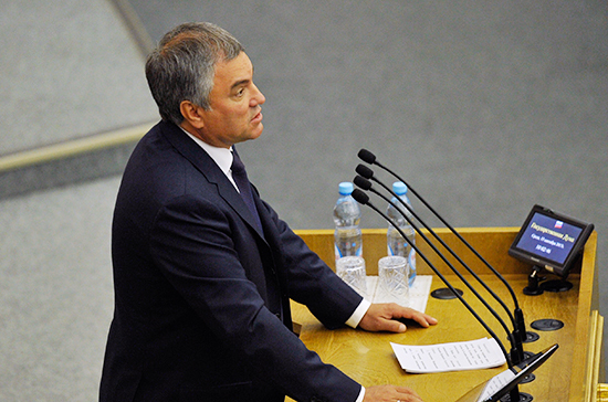 Депутаты откажутся от перерыва ради избирателей, заявил Володин