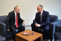 Путин поддержал намерение Додона развивать отношения с Россией