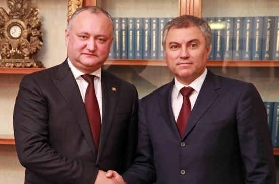 Додон анонсировал заседание Межпарламентской группы дружбы Молдова — Россия до конца года