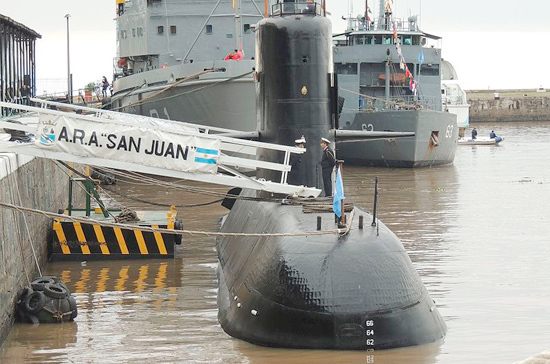 ВМС Аргентины получили сигналы с пропавшей подводной лодки