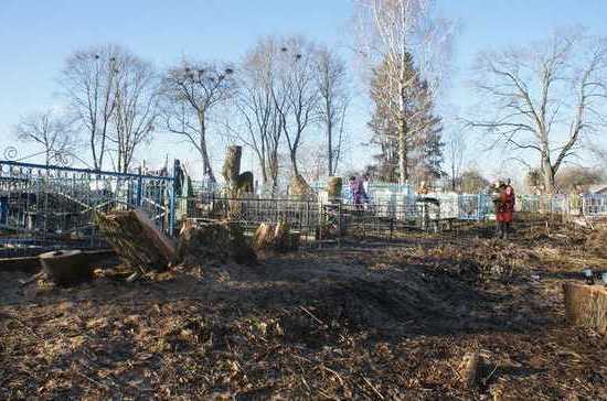Суд Брянской области заставил чиновников убрать на кладбище