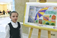 Самая юная участница конкурса рисунков «Природа родного края», 8-летняя школьница из Курска Елизавета Супонева