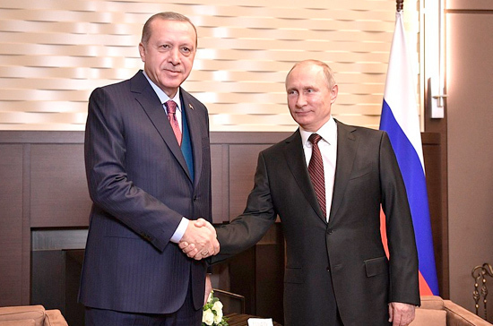 Путин обсудил с Эрдоганом операцию Турции в Африне