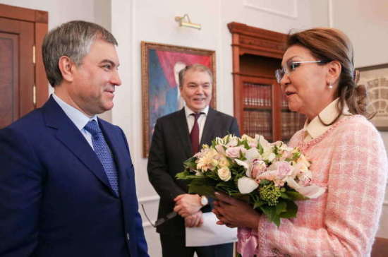 Володин отметил высокий уровень партнёрства РФ и Казахстана