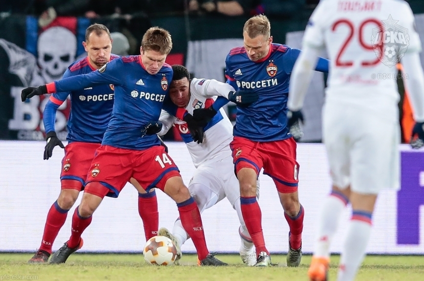 ЦСКА единственным из российских клубов пробился в четвертьфинал Лиги Европы