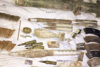 В Чечне на территории ж/д станции Грозный нашли схрон оружия и боеприпасов