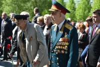 Участники Великой Отечественной Войны на церемонии возложения цветов на Могилу Неизвестного Солдата.Фото: ПГ / Игорь Самохвалов