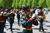 Участников церемонии сопровождал военный оркестр.Фото: ПГ / Игорь Самохвалов