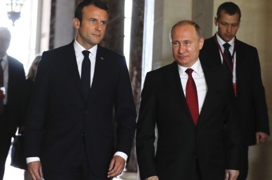 Макрон: Париж и Москва могут совместно решать вопросы по Сирии, Ирану и Украине