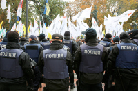 В Киеве начались столкновения между протестующими шахтёрами и полицией