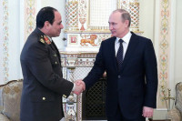 Президент Египта прибыл с официальным визитом в Москву