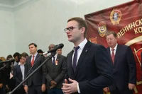 Секретарь ЦК КПРФ, первый секретарь ЛКСМ РФ Владимир Исаков: «В Комсомоле каждый молодой человек может найти себе занятие. И при этом иметь светлые ценности, идеалы и убеждения». Фото: ПГ/Юрий Инякин