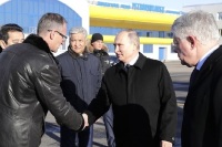 Путин прибыл в Петропавловск на форум регионов России и Казахстана