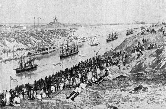 Французская императрица Евгения открыла судоходство по Суэцкому каналу