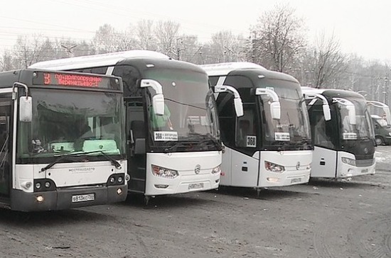 В Подмосковье запустили новые автобусы на газовом топливе