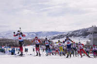 Российские биатлонисты стали седьмыми в смешанной эстафете в Солт-Лейк-Сити